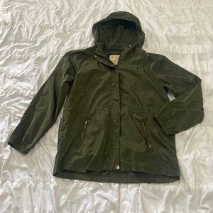 Ci Sono Rain Jacket Womens XL Hooded Lightweight Zipper Spring Fall Summer